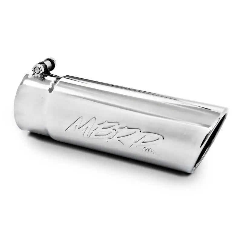 MBRP Universal Tip 4in O.D. Angled Rolled End 3 inlet 10 length - RV and Auto Parts