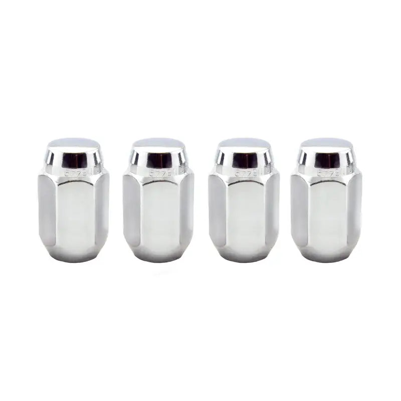 McGard Hex Lug Nut (Cone Seat) M12X1.5 / 13/16 Hex / 1.5in. Length (4-Pack) - Chrome - 64002