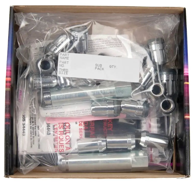 McGard SplineDrive Tuner 5 Lug Install Kit w/Locks & Tool (Cone) M12X1.5 / 13/16 Hex - Chrome - 65557