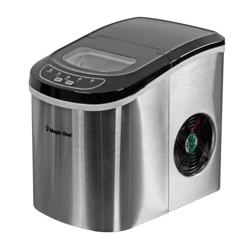 MCIM22ST Magic Chef Ice Maker 27 Lbs/Day Portable Stainless Steel, ideal for RV, automotive, powersports, off-road, marine, exterior, truck accessories, interior, truck bed, rv parts, AVADA - Best Sellers,Must Haves