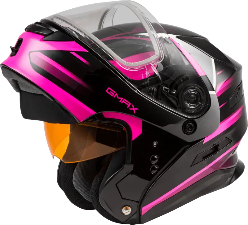 Md 01s Modular Snow Helmet Descendant Black/Pink/White Md