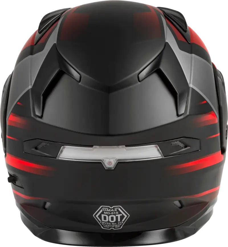 Md 01s Modular Snow Helmet Descendant Matte Black/Red Sm