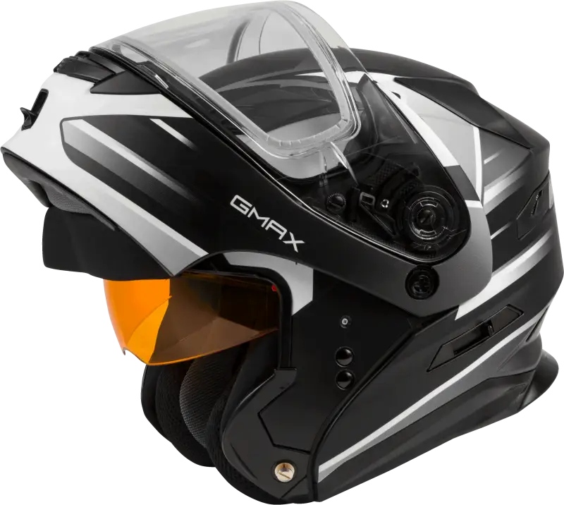 Md 01s Modular Snow Helmet Descendant Matte Blk/White 3x