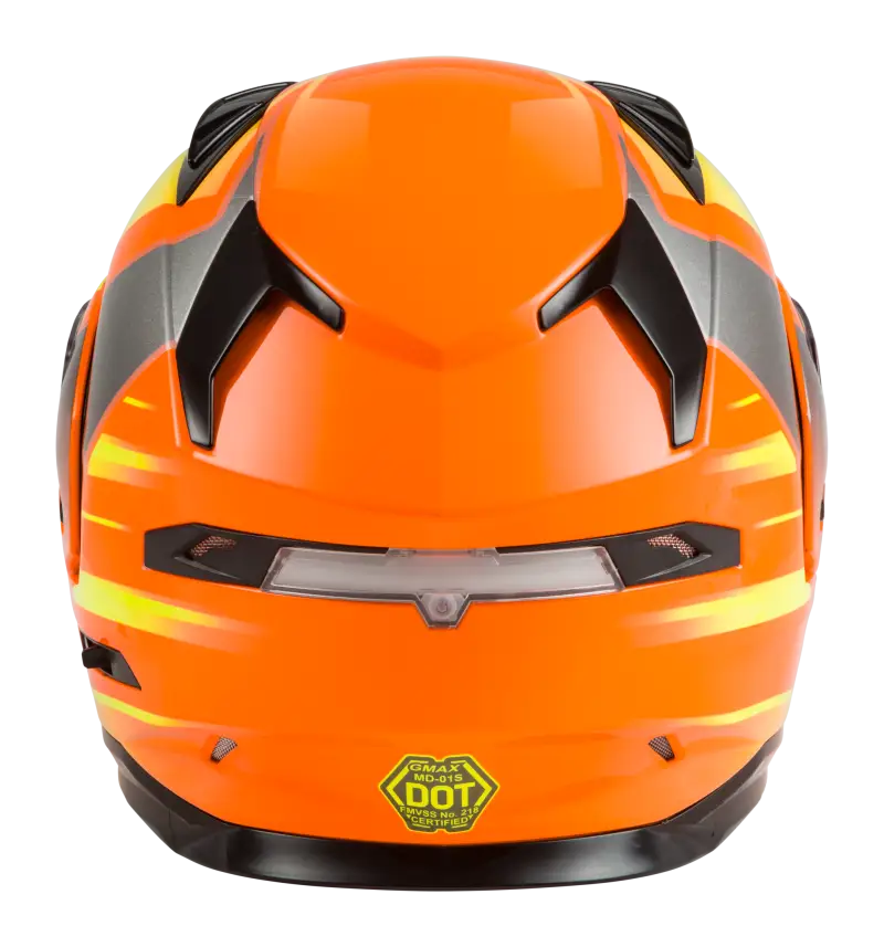Md 01s Modular Snow Helmet Descendant Neon Org/Hi Vis 3x