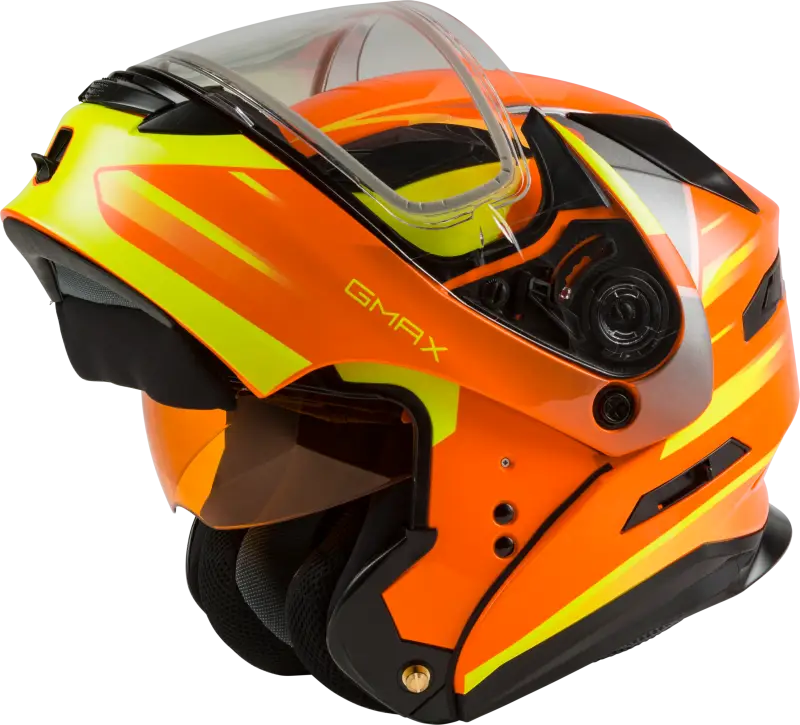 Md 01s Modular Snow Helmet Descendant Neon Org/Hi Vis Sm
