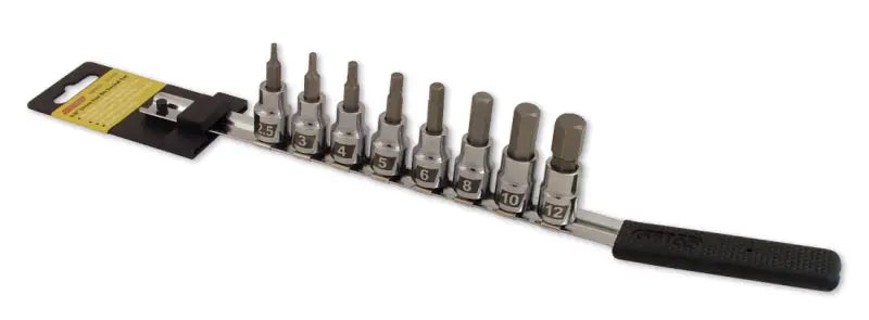 ME38HBS Cruz Tools Socket Bit Set 8Pc Hex Metric
