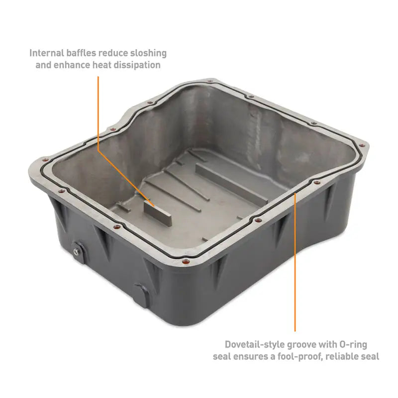 Mishimoto 01-19 Duramax Allison A1000 Transmission Pan Cast GR - Truck & Automotive