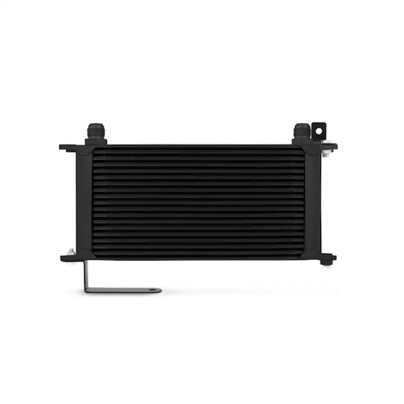 Black WRX STI oil cooler with mounting bracket for Mishimoto oil cooler kit