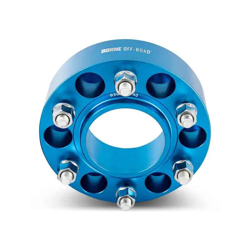 Mishimoto Borne Off-Road Wheel Spacers - 6x139.7 - 93.1 - 50mm - M12 - Blue - Truck & Automotive