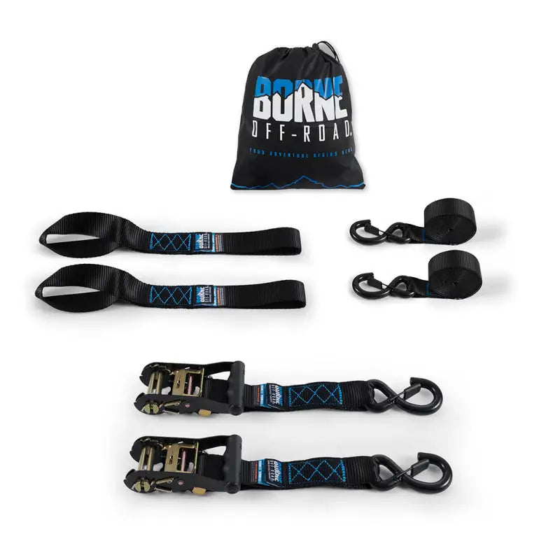 Mishimoto Heavy-Duty Ratchet Tie-Down Kit set perfect for secure transport