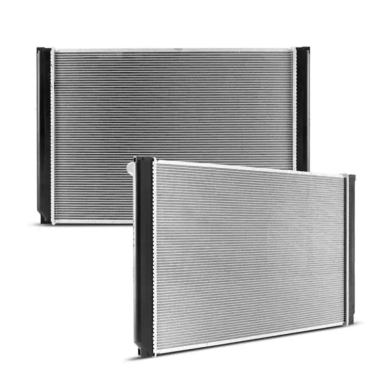 Two aluminum radiators for Mishimoto Toyota Sienna replacement radiator 2005-2006