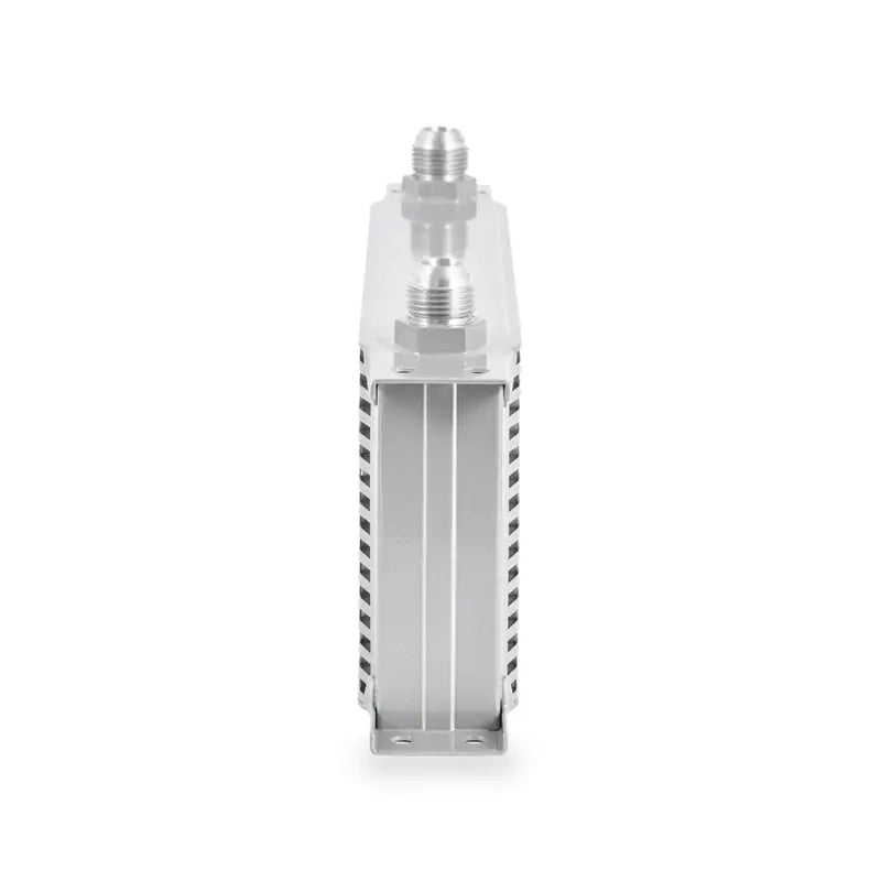 Silver Mishimoto Universal 16-Row Oil Cooler with Fittings for cooling performance