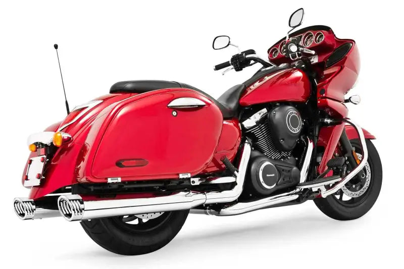 MK00008 Duals W/4" Muffler Chrome W/Chrome Tips Vn1700
