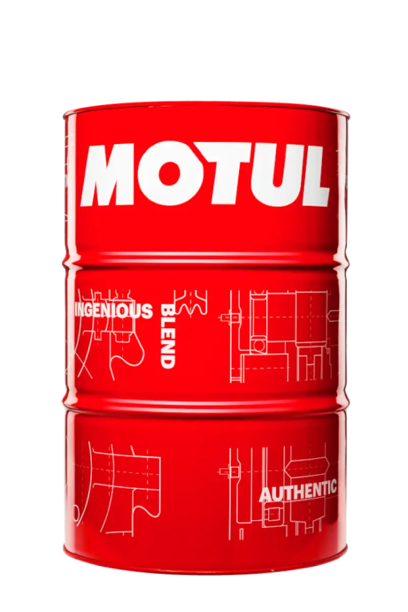 Red Motul oil drum for Motul 208L Synthetic-ester Oil 300V Factory Line Road Racing 10W40