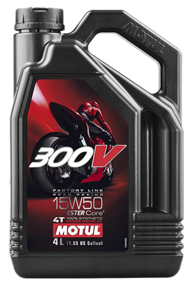 Motul 4L Factory Line Road Racing 300V 15W50 - Case of 4 - Truck & Automotive
