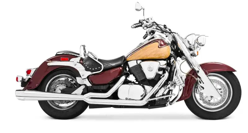 MS00013 Combat 2 Into 1 Exhaust Chrome W/Chrome Tip