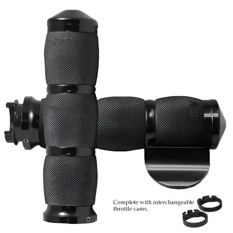 MT-AIR-90-AN-B Air Cushioned Grips W/Throttle BoSS 1" Black