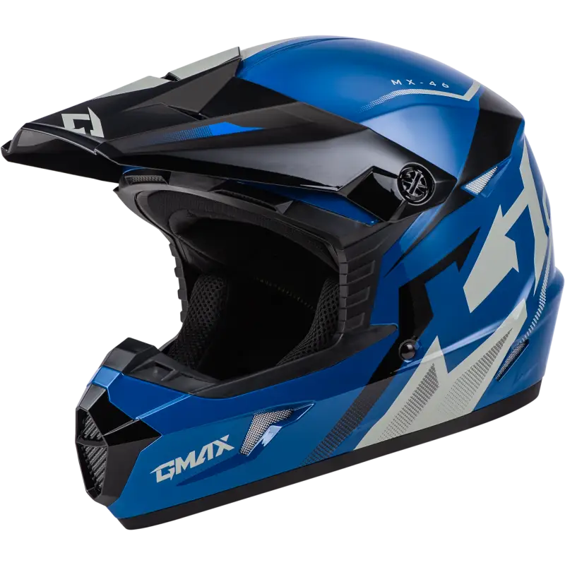 Mx 46 Compound Helmet Blue/Black/Grey Xs