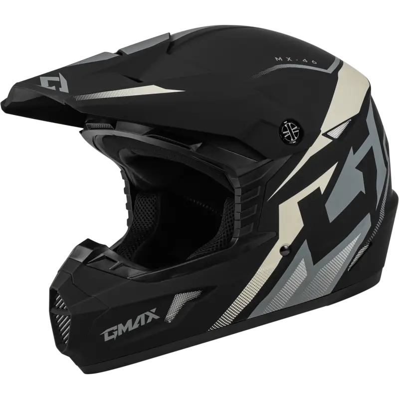 Mx 46 Compound Helmet Matte Black/Grey/White Yl