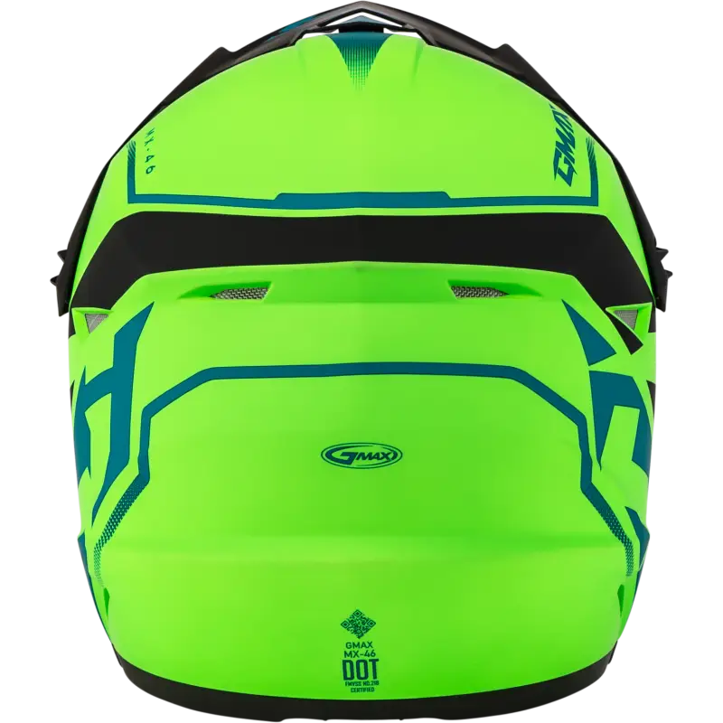 Mx 46 Compound Helmet Matte Hi Vis Green/Blk/Blue Sm