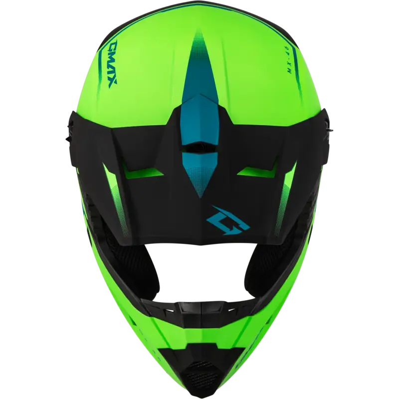 Mx 46 Compound Helmet Matte Hi Vis Green/Blk/Blue Xs