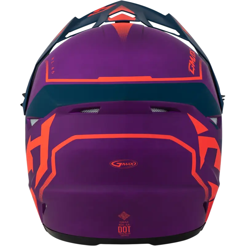 Mx 46 Compound Helmet Matte Purple/Coral/Blue Xs