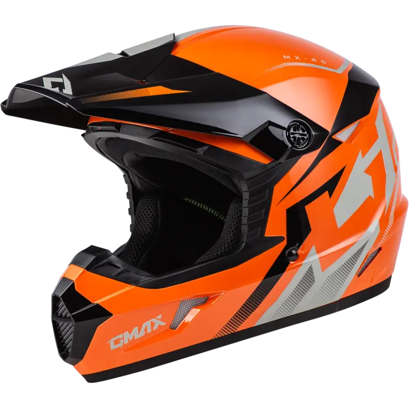Mx 46 Compound Helmet Orange/Black/Grey Md