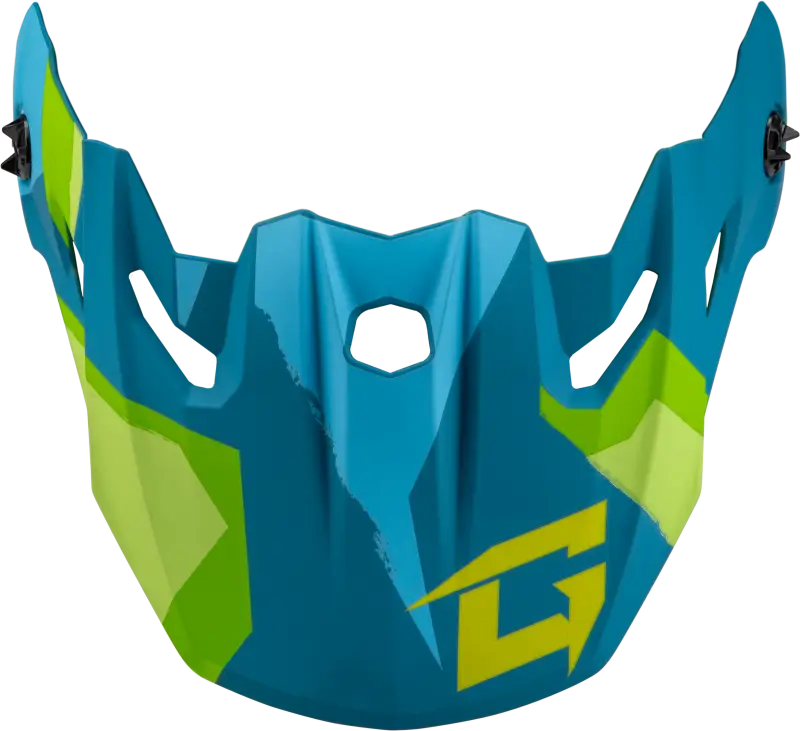 Mx 96 Splinter Visor W/Screws Matte Blue/Green - GMAX