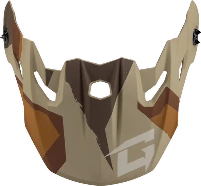 Mx 96 Splinter Visor W/Screws Matte Brwn/Tan/White - GMAX