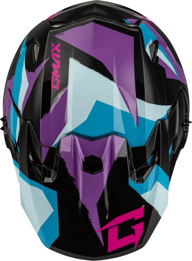 Mx 96s Splinter Helmet Black/Purple/Blue Md