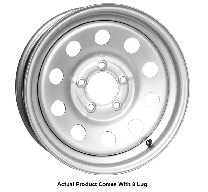 MX660865SM1LBX Taskmaster Steel - 16X6 8X6.5 Silver Mod Boxed - Trailer Wheel