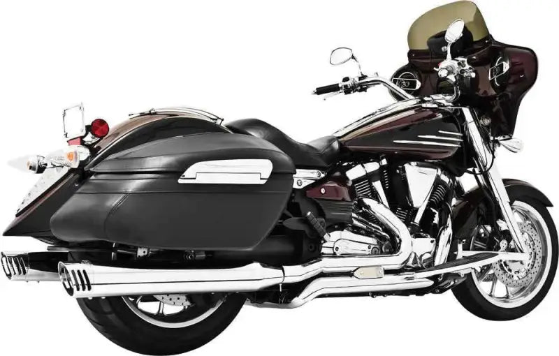 MY00103 Duals W/4" Muffler Chrome Roadstar 1600 1700