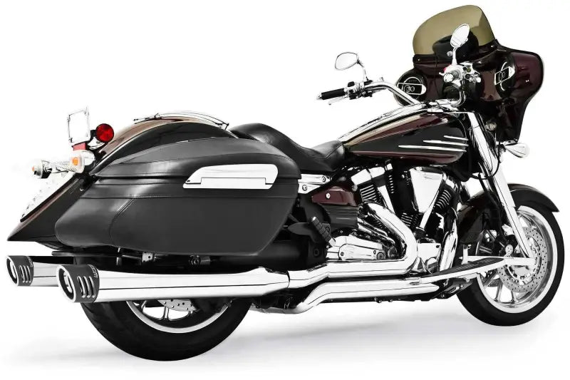 MY00116 4" Racing System Chrome/Black Sculpted Tip Yamaha