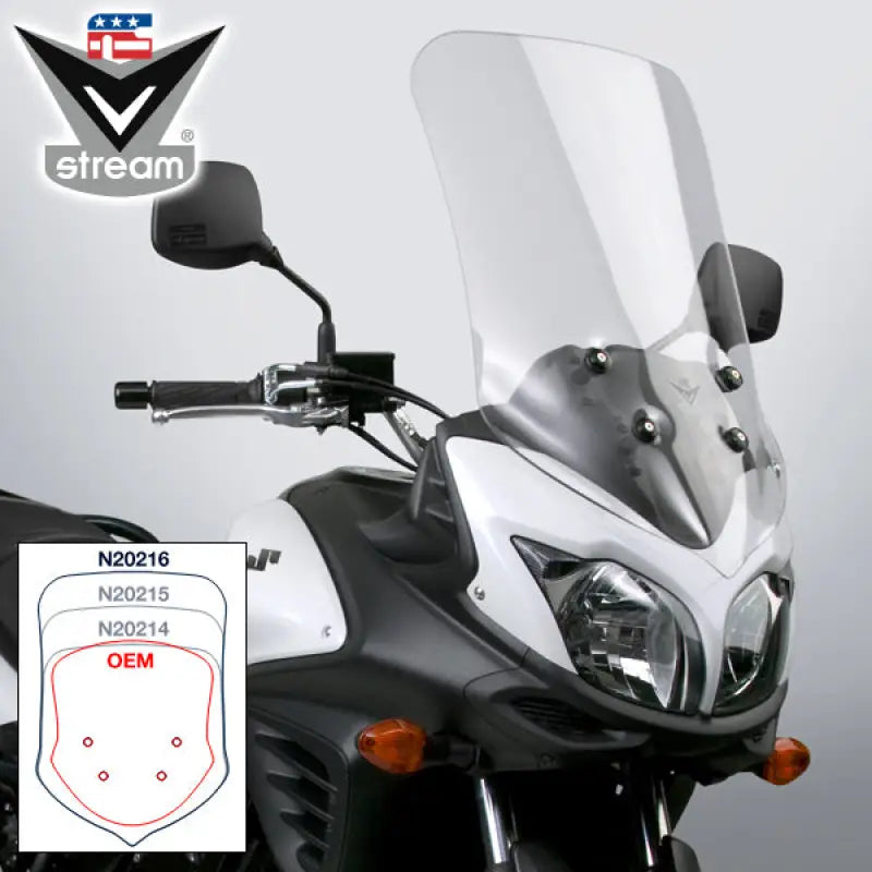 N20216 Vstream Touring Windscreen Clear