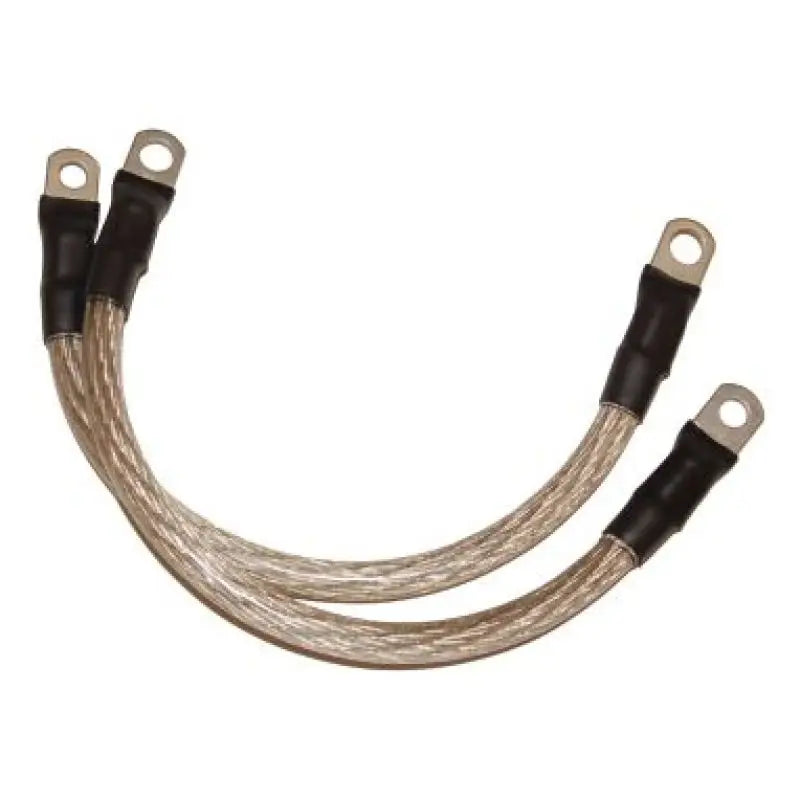 Namz Custom Cycle NBC-C15 Pair Clear 15’’ Battery Cables 1/4’’ & 5/16’’ Lugs - Electrical
