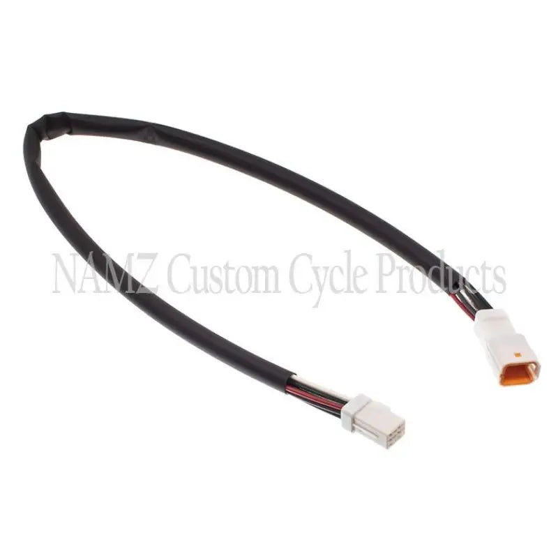 Black wire harness with white connectors for Softail Street Glide and Street Glide bikes