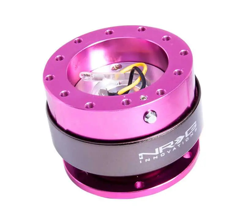 NRG NRG Quick Release Gen 2.0 - Pink Body / Titanium Chrome Ring