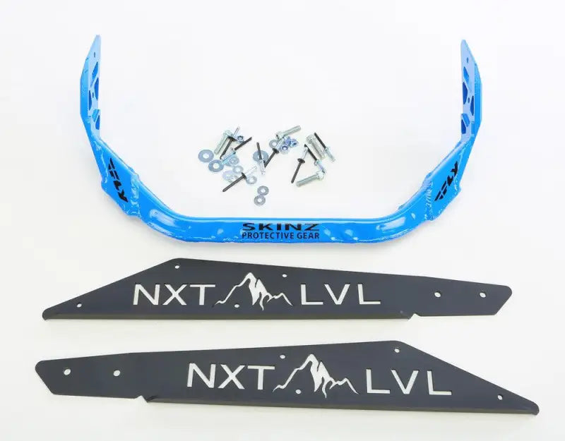 NXPRB225-FBK/GBL Pro Armor Nxt Lvl Rear Bumper Blk/Blu Pol Axys 163 S/M - RV and Auto Parts