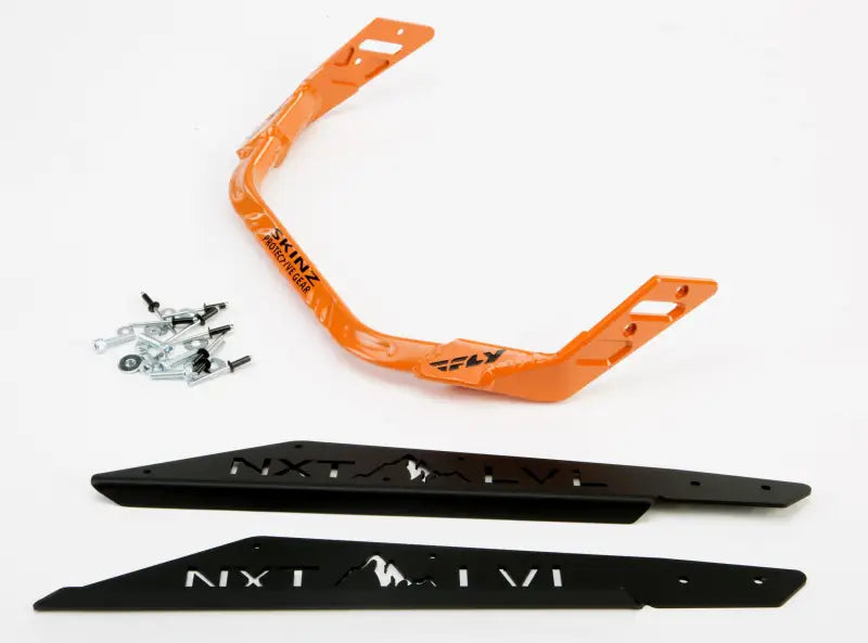 NXPRB225-FBK/ORG Pro Armor Nxt Lvl Rear Bumper Blk/Org Pol Axys 163 S/M - RV and Auto Parts