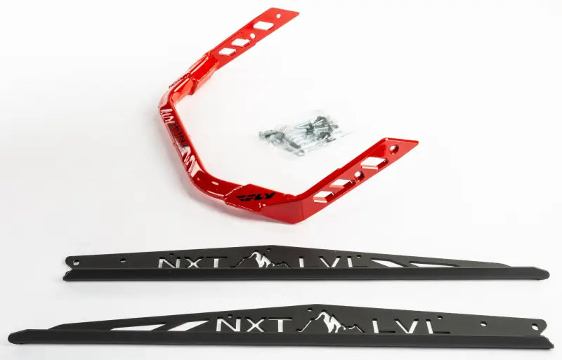 NXPRB226-FBK/RD Pro Armor Nxt Lvl Rear Bumper Blk/Red Pol Axys Rmk 155 S/M - RV and Auto Parts