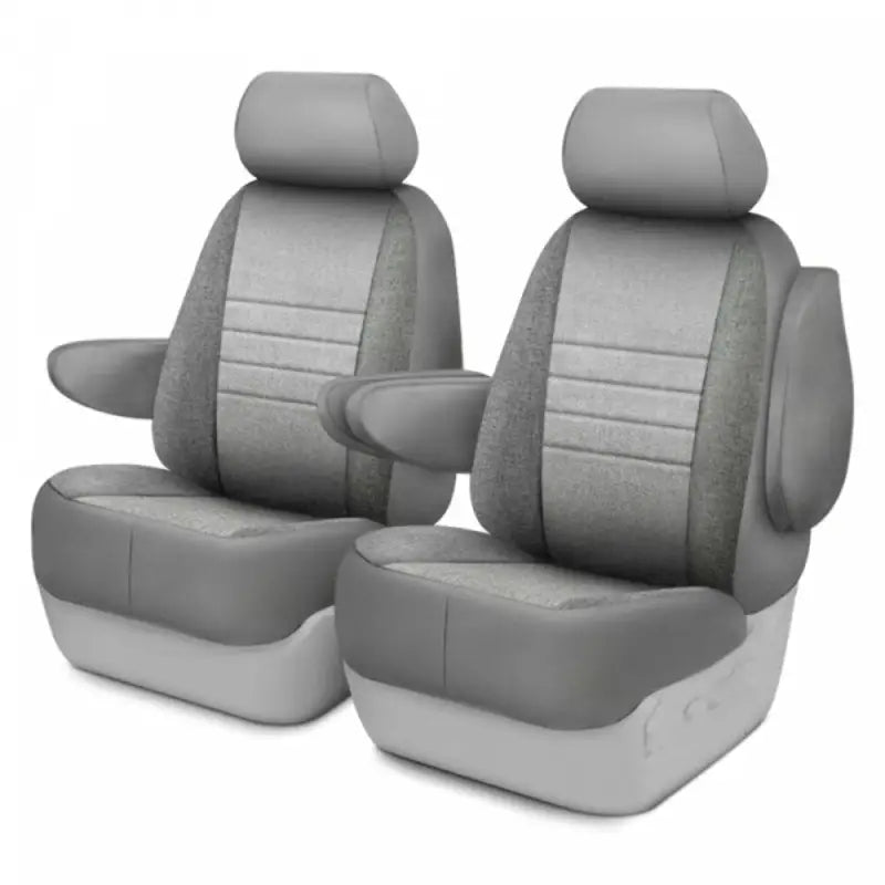 Gray light gray two-tone Charc FIA OE37-69 bucket seat cover