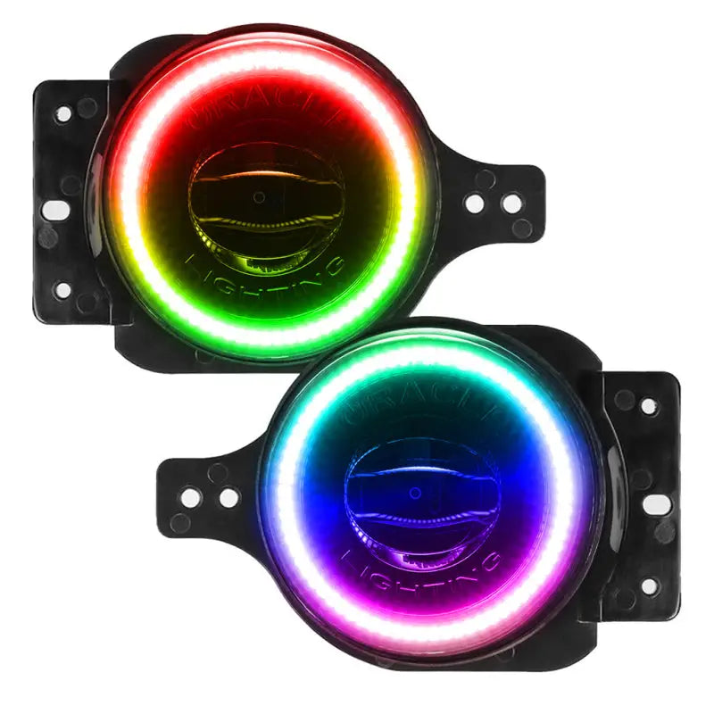 Oracle Jeep Wrangler JL/JT Sport High Performance W LED Fog Lights - ColorSHIFT w/o Controller - Truck & Automotive