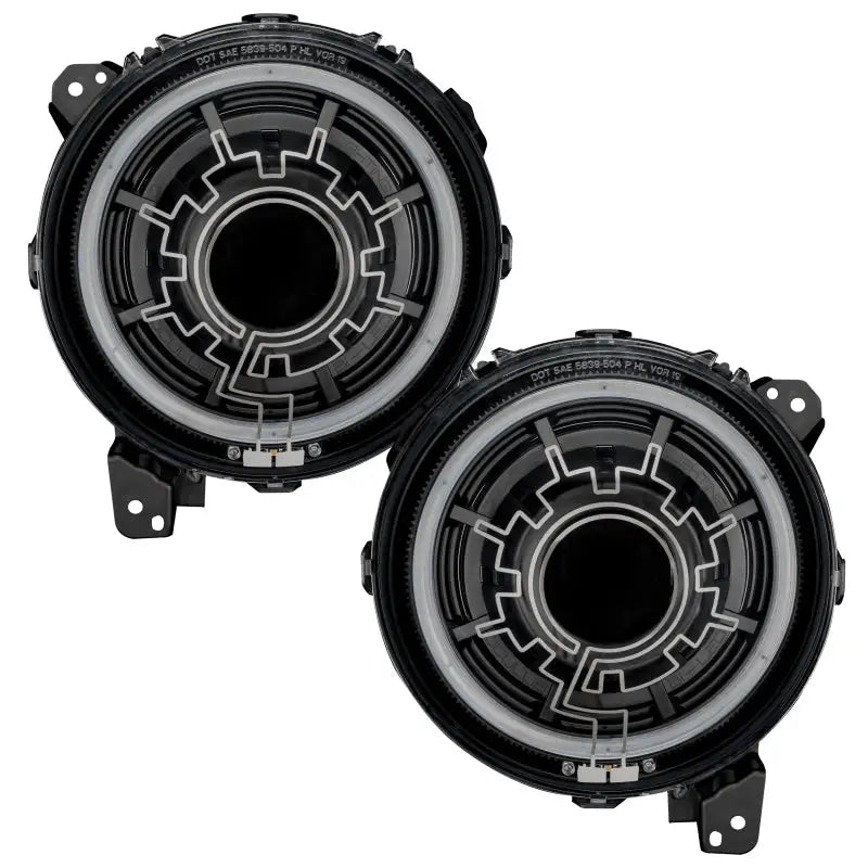 Oracle Lighting 18-22 Jeep Wrangler JL / 20-22 Gladiator JT Oculus Bi-LED Projector Headlights - Truck & Automotive