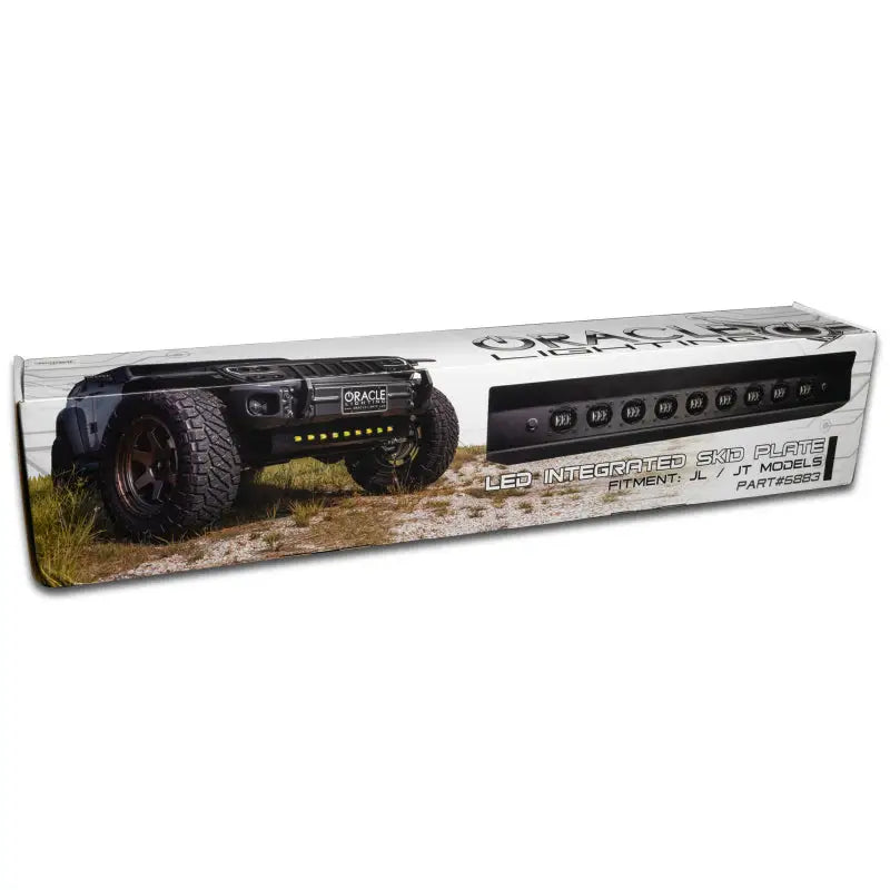 ORACLE Lighting 2019 + Jeep Wrangler JL / Gladiator JT Skid Plate w/ Integrated LED Emitters - Yellow - Truck &