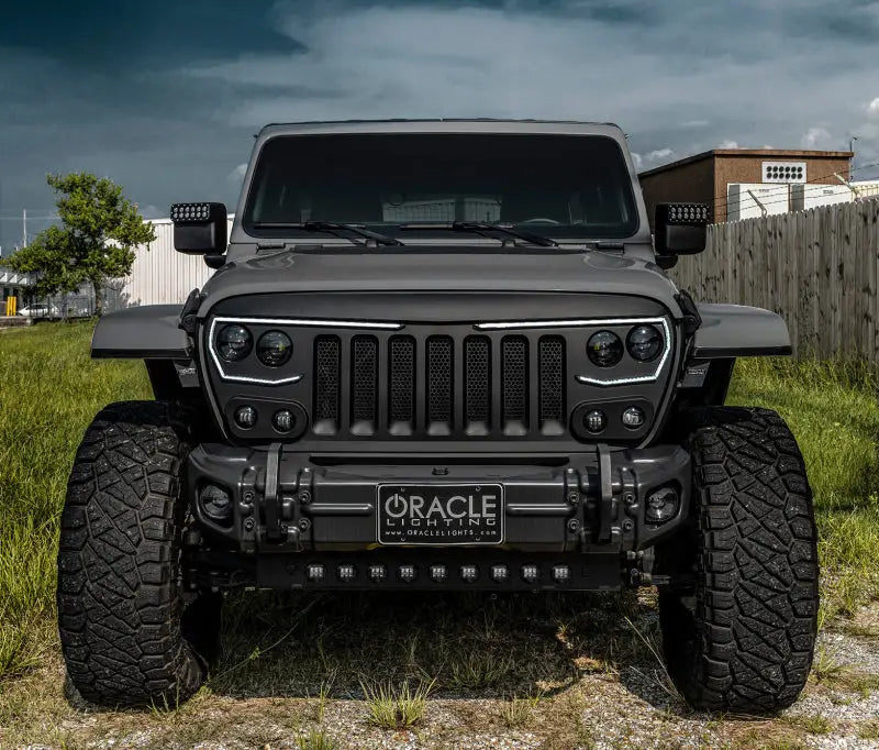 ORACLE Lighting 2019 + Jeep Wrangler JL / Gladiator JT Skid Plate w/ Integrated LED Emitters - Clear - Truck &