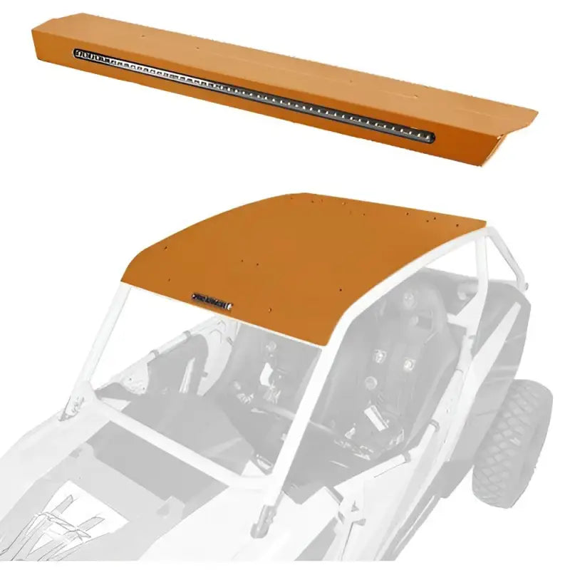P141R123ORM Pro Armor Asylum Roof W/ Light Bar Orange Rust Metallic - RV and Auto Parts