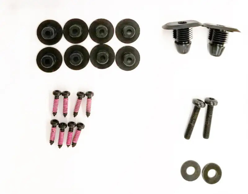 Assorted black automotive fasteners for Silverado Sierra PA01370 TrailFX Gm Sil kit