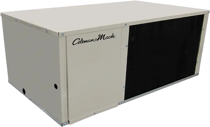 ParkPac Coleman Mach 36413-012 Basement Mount air conditioner with 13700 BTU for efficient cooling in compact spaces.