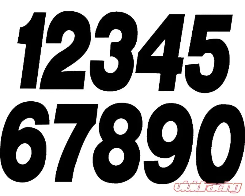 PD63B-0 Dirt Digits Number Black Pro 3/Pk - Graphics/Decals