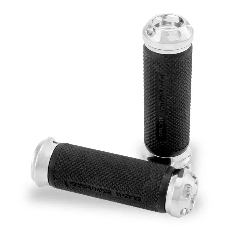 Performance Machine Handle Grip Set - Apex Cable - Chrome - Controls